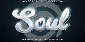 Soul ghost text effect, editable dark and spirit text style
