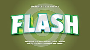 Editable Text Effect Flash 3D Vector Template