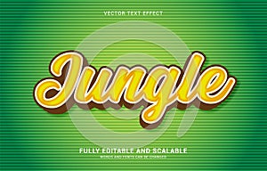 Editable text effect, Jungle style