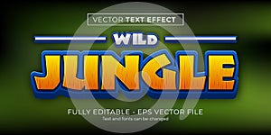 Editable Text Effect Jungle Style