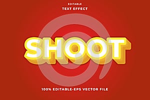 Editable text effect modern style shoot