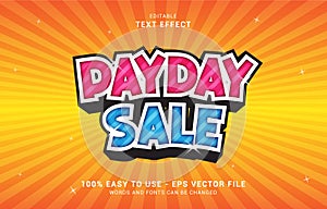 Editable text effect, Payday Sale style