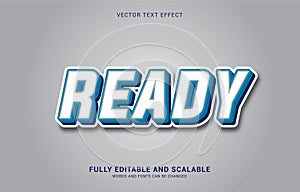Editable text effect, Ready style