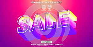 Editable text effect sale style