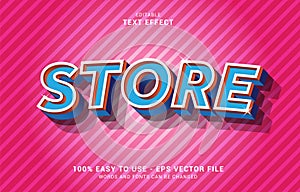 editable text effect, store style