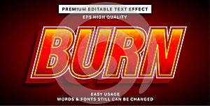 Editable text effect style hot photo