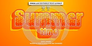 editable text effect summer time