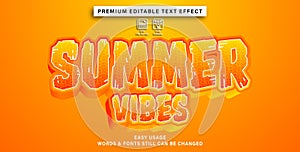 editable text effect summer vibes