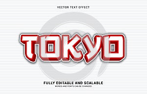 Editable text effect, Tokyo style