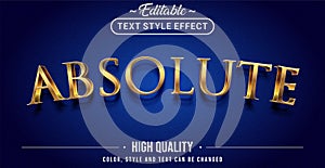 Editable text style effect - Absolute theme style