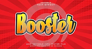 Editable text style effect - Booster text style theme