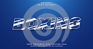 Editable text style effect - Boxing text style theme