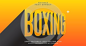 Editable text style effect - Boxing text style theme