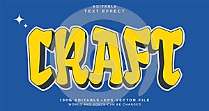 Editable text style effect - Craft text style theme