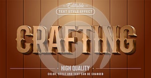 Editable text style effect - Crafting text style theme