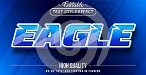 Editable text style effect - Eagle theme style