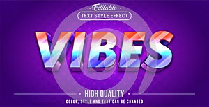 Editable text style effect - Gradient Vibes text style theme