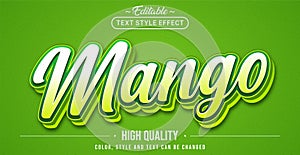 Editable text style effect - Mango text style theme