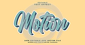 Editable text style effect - Motion text style theme