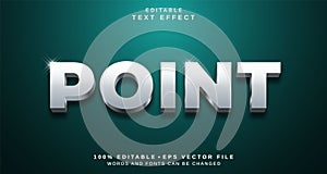Editable text style effect - Point text style theme