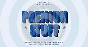 Editable text style effect - Premium Stuff text style theme