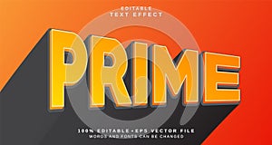 Editable text style effect - Prime text style theme
