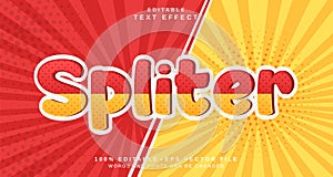 Editable text style effect - Spliter text style theme