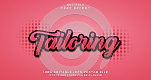 Editable text style effect - Tailoring text style theme