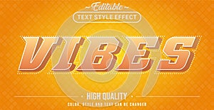 Editable text style effect - Vibes theme style