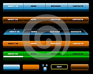 Editable website navigation templates