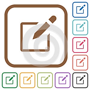 Editbox with pencil simple icons