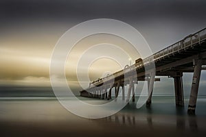 Moody morning at the Sand Pumping Jetty Gold Coast Australia