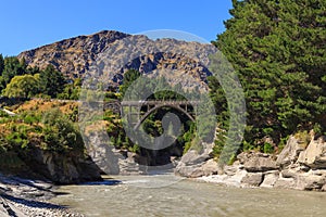 Edith Cavell Bridge over the Shotover River photo