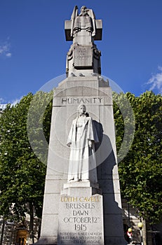 Edith Cavell Statue in London.