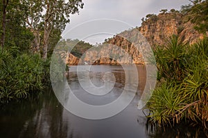 edith falls, also known as leilyn, and lush vegetation at nitmiluk national park