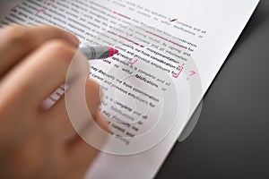 Editing Essay Content On Paper