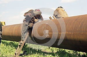 Editing of gas pipe