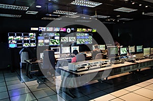 The Editing room at TV office