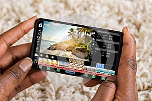 Editing Videos On Mobile Phone photo