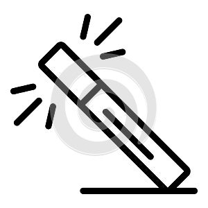 Editor magic wand icon, outline style