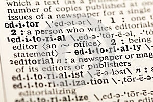 Editor publisher office news paper editorial newspaper dictionary