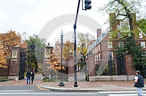 Editorial: Boston, Massachusetts / USA, 6th November 2017. Harvard University, in Cambridge, Massachusetts