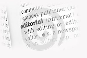 Editorial Dictionary Definition