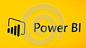 Editorial photo on Microsoft Power BI theme.  Illustrative photo for news about The Microsoft Power BI photo