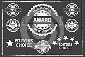 Editors Choice Badges Set