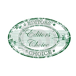 Editors choice oval stamp photo