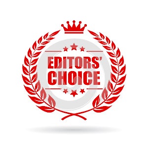 Editors choice vector icon photo