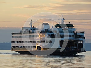 Edmonds Ferry at Sunset