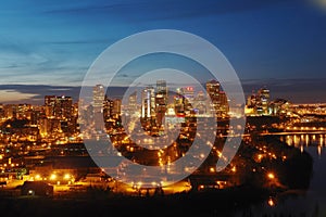 Edmonton downtown nightshot