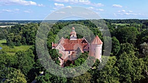 Edole Castle in Latvia, Courland Kurzeme, Western Latvia. History, Architecture, Travel Destinations, National Landmark photo